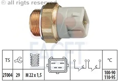 Термовыключатель, вентилятор радиатора FACET купить