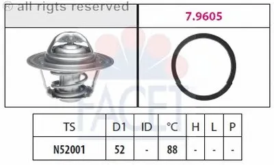 Термостат, охлаждающая жидкость FACET купить