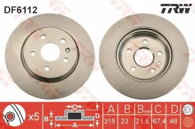 Тормозной диск TRW купить
