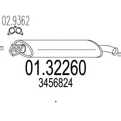 Предглушитель выхлопных газов MTS купить