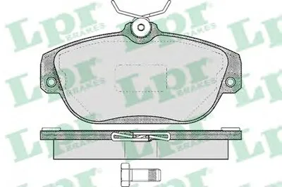 Комплект тормозных колодок, дисковый тормоз LPR купить