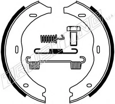 Комплект тормозных колодок, стояночная тормозная система TRUSTING купить