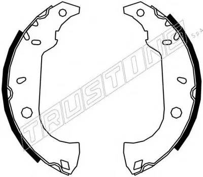 Комплект тормозных колодок REPARATION KIT TRUSTING купить