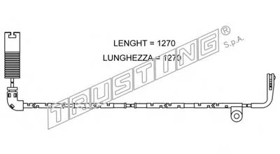 Сигнализатор, износ тормозных колодок TRUSTING купить