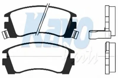 Комплект тормозных колодок, дисковый тормоз MK KASHIYAMA KAVO PARTS купить