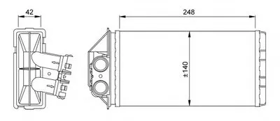 Теплообменник, отопление салона NRF купить