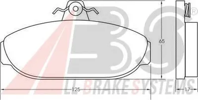 Комплект тормозных колодок, дисковый тормоз A.B.S. купить