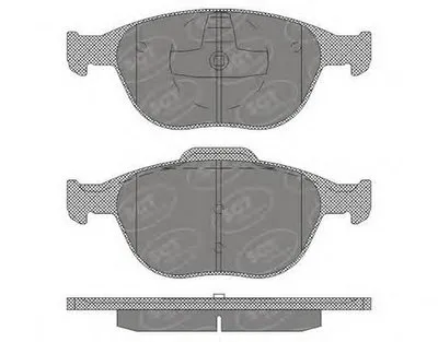Комплект тормозных колодок, дисковый тормоз SCT Germany купить