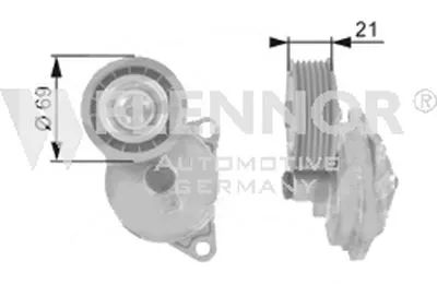 Натяжная планка, поликлиновой ремень FLENNOR купить
