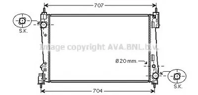 Радиатор, охлаждение двигателя AVA QUALITY COOLING купить