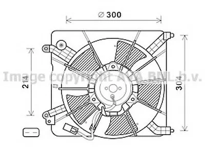 Вентилятор, охлаждение двигателя AVA QUALITY COOLING купить