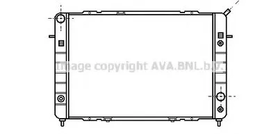 Радиатор, охлаждение двигателя AVA QUALITY COOLING купить