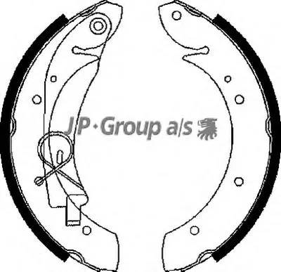 Комплект тормозных колодок QH JP GROUP купить