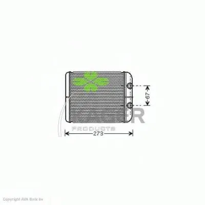 Теплообменник, отопление салона KAGER купить