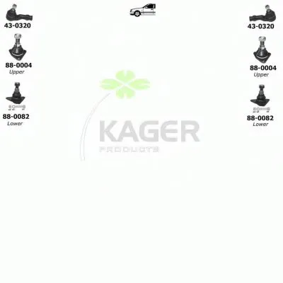 Подвеска колеса KAGER купить