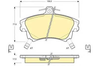 Комплект тормозных колодок, дисковый тормоз GIRLING купить