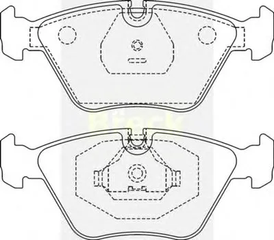 Комплект тормозных колодок, дисковый тормоз BRECK купить