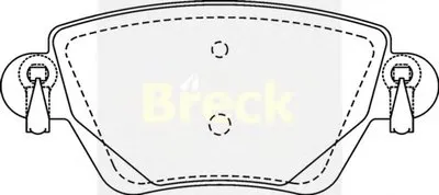 Комплект тормозных колодок, дисковый тормоз BRECK купить