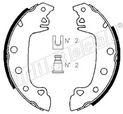 Комплект тормозных колодок fri.tech. купить