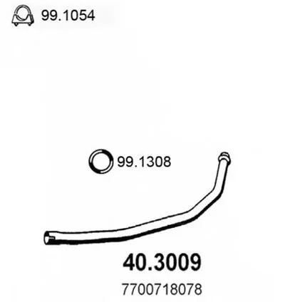 Труба выхлопного газа ASSO купить
