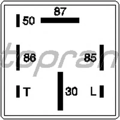 Реле, система накаливания TOPRAN купить