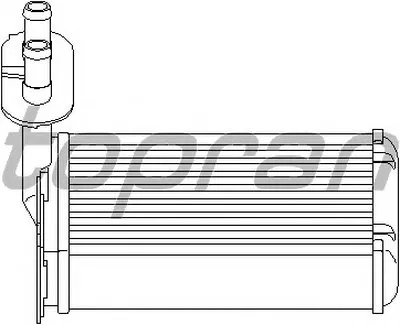 Теплообменник, отопление салона TOPRAN купить