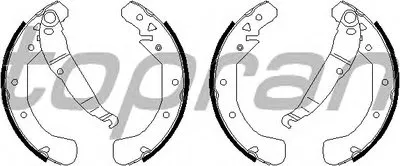 Комплект тормозных колодок TOPRAN купить