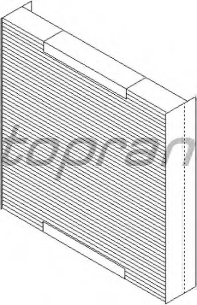 Фильтр, воздух во внутренном пространстве TOPRAN купить
