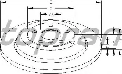 Тормозной диск TOPRAN купить