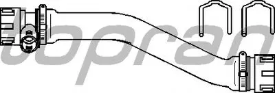 Шланг радиатора TOPRAN купить