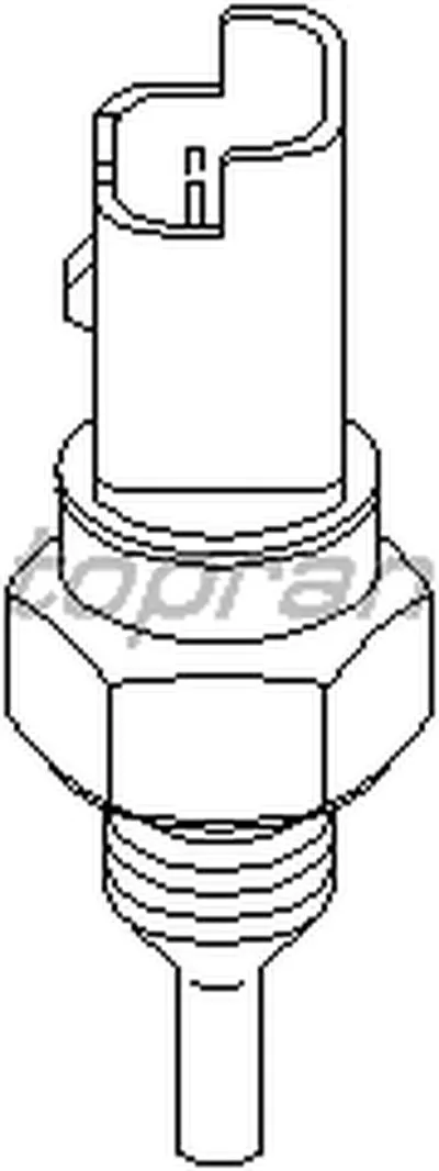 Датчик, температура охлаждающей жидкости TOPRAN купить