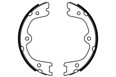 Комплект тормозных колодок; Комплект тормозных колодок, стояночная тормозная система E.T.F. купить