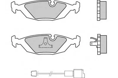 Комплект тормозных колодок, дисковый тормоз E.T.F. купить