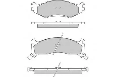 Комплект тормозных колодок, дисковый тормоз E.T.F. купить