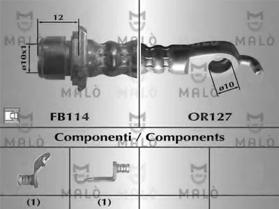 Тормозной шланг MALÒ купить