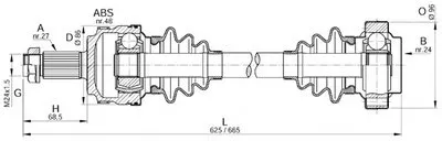 Приводной вал SPIN OPEN PARTS купить