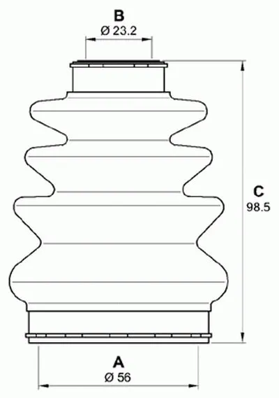 Комплект пылника, приводной вал SPIN OPEN PARTS купить