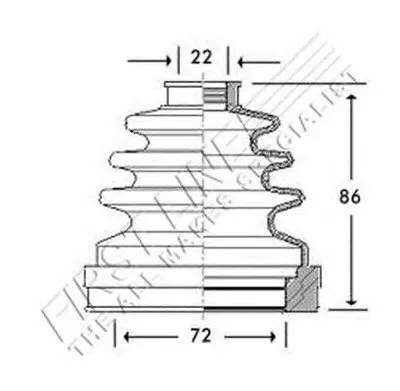 Пыльник, приводной вал FIRST LINE купить