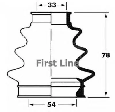 Пыльник, приводной вал FIRST LINE купить