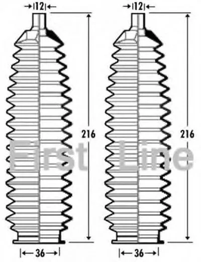 Пыльник, рулевое управление FIRST LINE купить