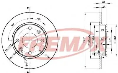 Тормозной диск Premium Carbon + FREMAX купить