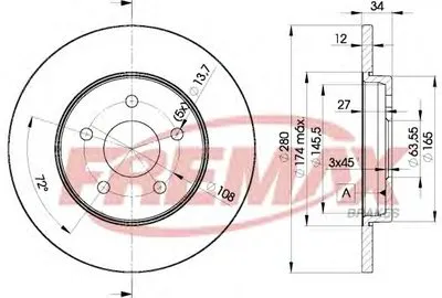 Тормозной диск Premium Carbon + FREMAX купить
