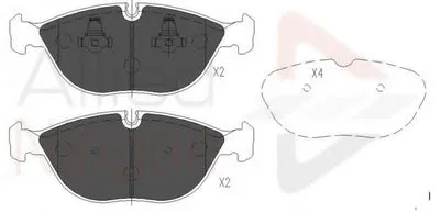 Комплект тормозных колодок, дисковый тормоз ANL Braking COMLINE купить