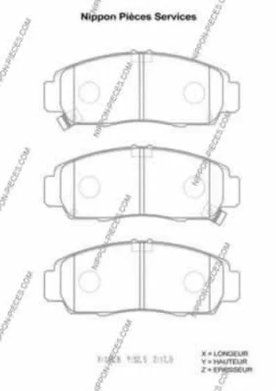 Комплект тормозных колодок, дисковый тормоз NPS купить
