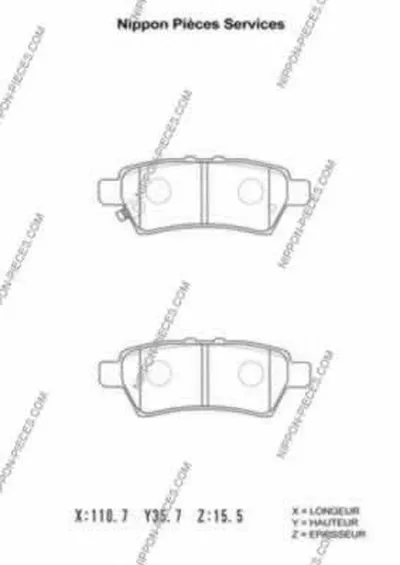Комплект тормозных колодок, дисковый тормоз NPS купить