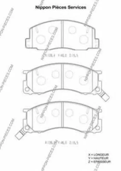 Комплект тормозных колодок, дисковый тормоз NPS купить