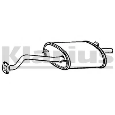 Глушитель выхлопных газов конечный KLARIUS купить