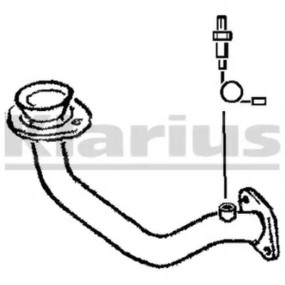 Труба выхлопного газа KLARIUS купить