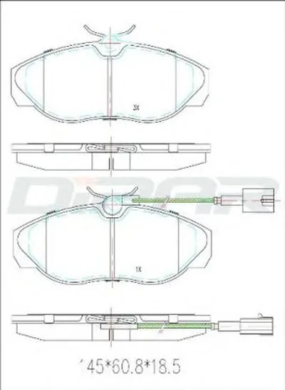 Комплект тормозных колодок, дисковый тормоз DITAS купить