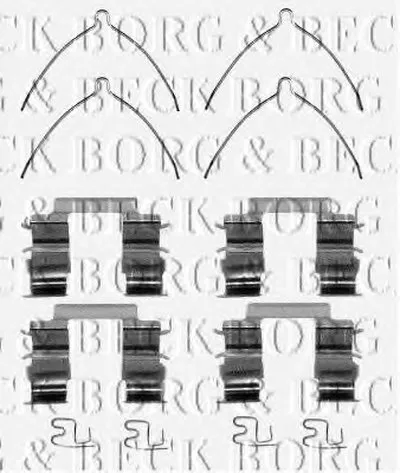 Комплектующие, колодки дискового тормоза BORG & BECK купить